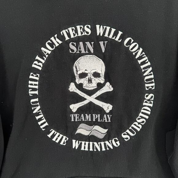 Emar Titleist The Black Tees Skull Hoodie Adult XL Black Embroidered Golf - Picture 3 of 10